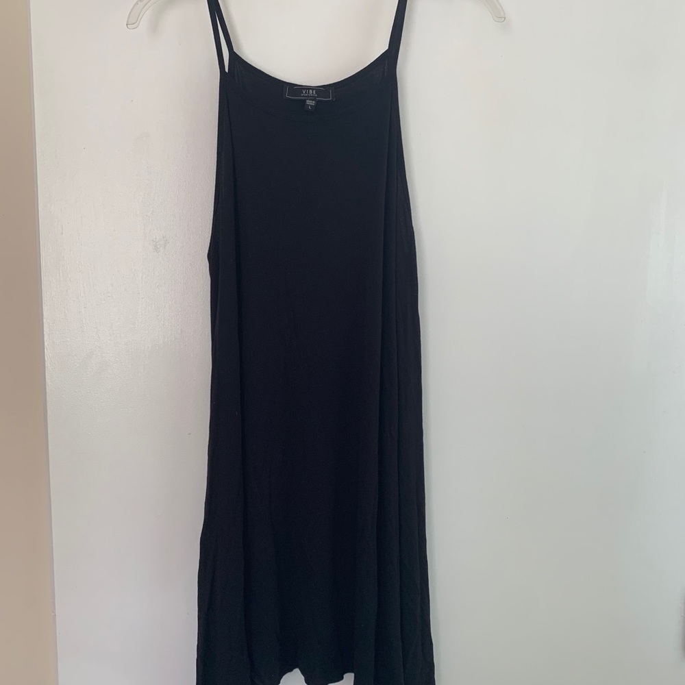 Black skater style dress